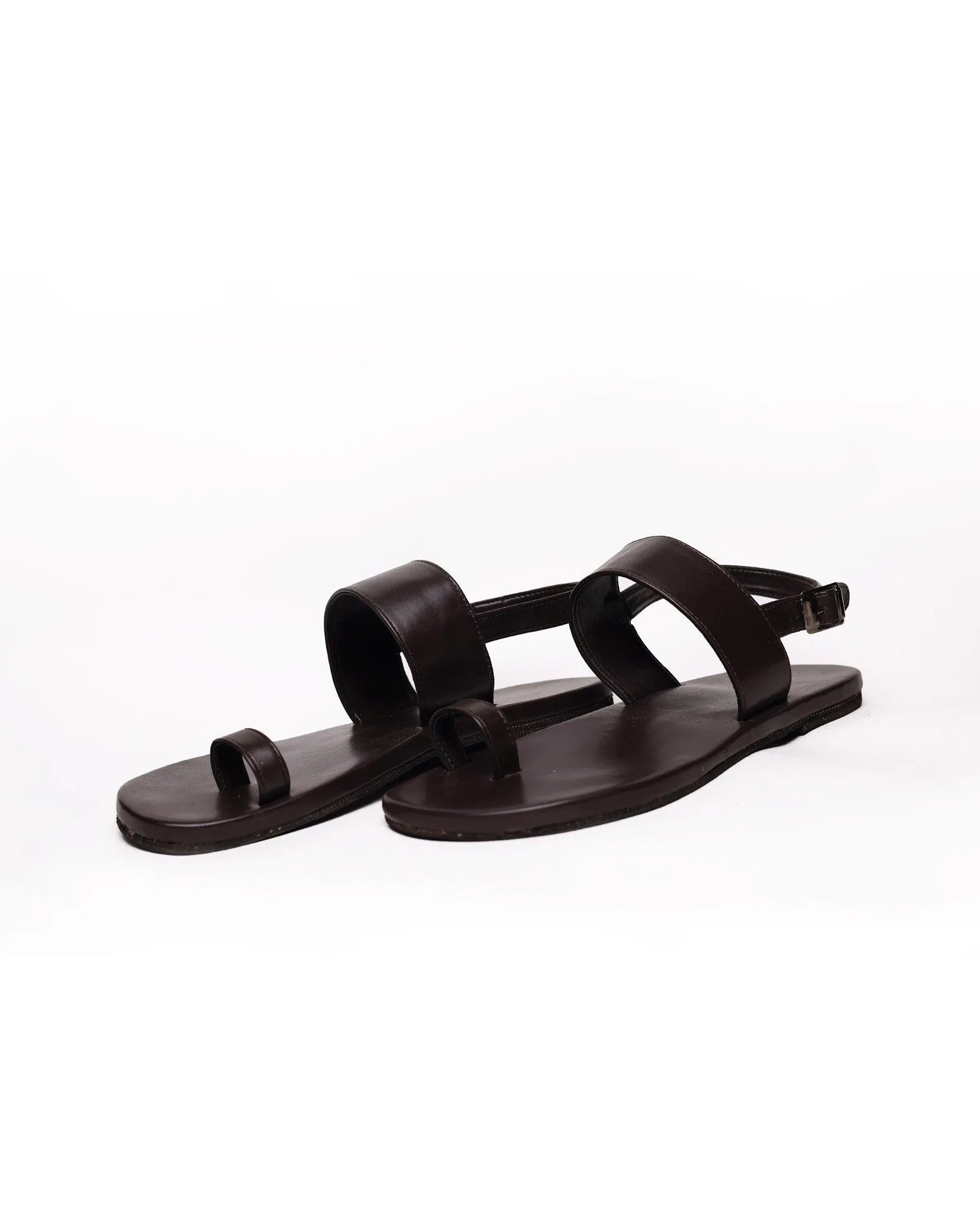 Paaduks Zoo Dark Brown | Casual Sandals for Men (Black)